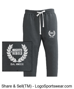 Misfits and Rebels Jogger Sweatpants Design Zoom